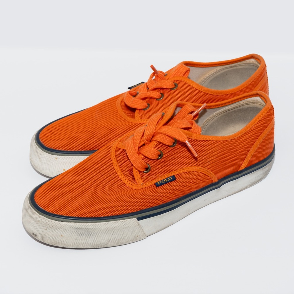 Polo by Ralph Lauren Men's Bright Orange Sneakers